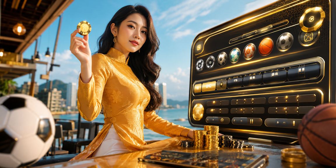 Người chơi cược thể thao tại Vũng Tàu với áo dài truyền thống
